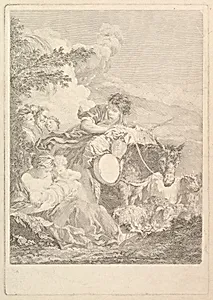 Départ de Jacob (The Departure of Jacob) by Elisabeth Cousinet Lempereur|François Boucher