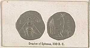 Drachm of Ephesus, 330 B.C., from the Ancient Coins series (N180) issued by Wm. S. Kimball & Co. by William S. Kimball & Company
