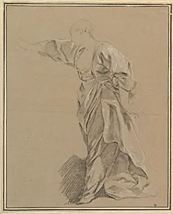 Drapery Study of a Woman with an Outstretched Arm