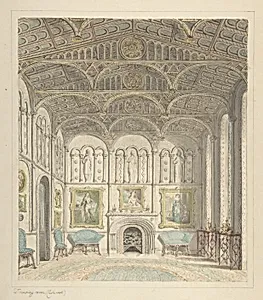 Drawing Room of Lea Castle, Looking West