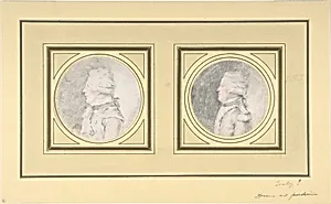 Drawings for Portrait Engraving of a Man