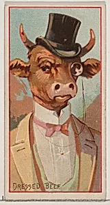 Dressed Beef, from the Jokes series (N87) for Duke brand cigarettes by W. Duke, Sons & Co.|George S. Harris & Sons
