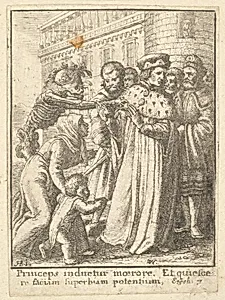 Duke, from the Dance of Death by Wenceslaus Hollar|Hans Holbein the Younger