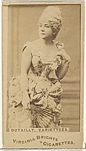 Dutailly, Variettees, from the Actors and Actresses series (N45, Type 1) for Virginia Brights Cigarettes by Allen & Ginter