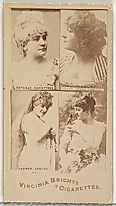 Dutailly, Variettees/ Gillet, Opera Comique/ Carmen, Gaitee, from the Actors and Actresses series (N45, Type 4) for Virginia Brights Cigarettes by Allen & Ginter