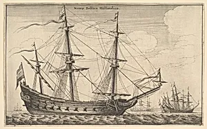 Dutch Warship (Nauis Bellica Hollandica) by Wenceslaus Hollar