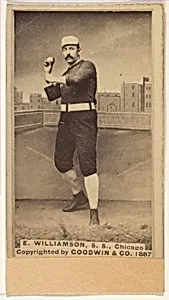 E. Williamson, Shortstop, Chicago, from the Old Judge series (N172) for Old Judge Cigarettes by Goodwin & Company