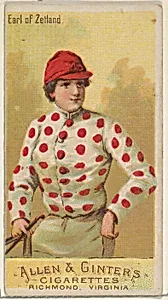 Earl of Zetland, from the Racing Colors of the World series (N22a) for Allen & Ginter Cigarettes by Allen & Ginter