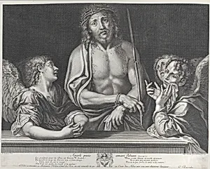 Ecce Homo with three angels