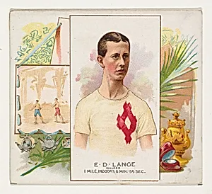 E.D. Lange, Walker, from World's Champions, Second Series (N43) for Allen & Ginter Cigarettes by Lindner, Eddy & Claus|Allen & Ginter