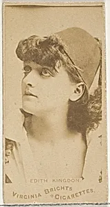 Edith Kingdon, from the Actors and Actresses series (N45, Type 1) for Virginia Brights Cigarettes by Allen & Ginter