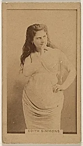 Edith Simmons, from the Actresses series (N245) issued by Kinney Brothers to promote Sweet Caporal Cigarettes by Kinney Brothers Tobacco Company