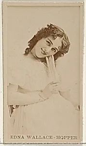 Edna Wallace-Hopper, from the Actors and Actresses series (N45, Type 8) for Virginia Brights Cigarettes by Allen & Ginter