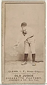 Edward C. "Mouse" Glenn, Left Field, Sioux City Corn Huskers, from the Old Judge series (N172) for Old Judge Cigarettes by Goodwin & Company