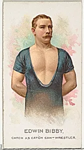 Edwin Bibby, Wrestler, from World's Champions, Series 2 (N29) for Allen & Ginter Cigarettes by Lindner, Eddy & Claus|Allen & Ginter