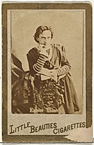Edwin Booth, from the Actresses and Celebrities series (N60, Type 1) promoting Little Beauties Cigarettes for Allen & Ginter brand tobacco products by Allen & Ginter