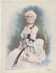 Effie Shannon as Manon Lescaut, from the Actresses series (T1), distributed by the American Tobacco Co. to promote Turkish Trophies Cigarettes by American Tobacco Company|Frederick Moladore Spiegle