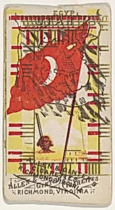 Egypt and Utah (double-printed card), from Flags of All Nations, Series 1 (N9) for Allen & Ginter Cigarettes Brands by Allen & Ginter