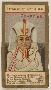 Egyptian, from Types of Nationalities (N240) issued by Kinney Bros.