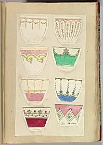 Eight Designs for Decorated Cups