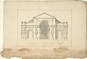 Elevation of Garden Pavilion