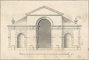 Elevation of Garden Pavilion