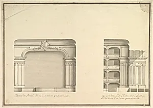 Elevation of Proscenium and Lateral View