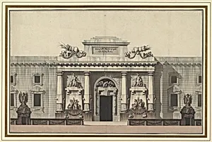 Elevation of the Entrance to an Arsenal
