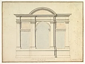 Elevation of Wall Decoration in the Villa Medici