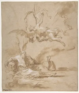 Elijah Visited by an Angel in the Wilderness (1 Kings 19:4-8)