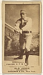 Elmer Ellsworth Foster, Center Field, New York, from the Old Judge series (N172) for Old Judge Cigarettes by Goodwin & Company