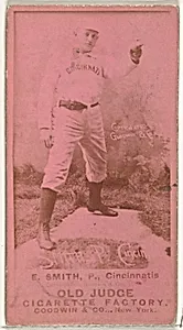 Elmer Ellsworth "Mike" Smith, Pitcher, Cincinnati, from the Old Judge series (N172) for Old Judge Cigarettes by Goodwin & Company