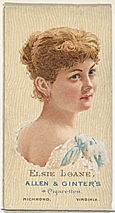 Elsie Loane, from World's Beauties, Series 2 (N27) for Allen & Ginter Cigarettes by Allen & Ginter|Lindner, Eddy & Claus