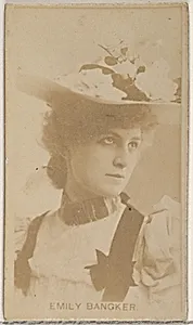 Emily Bancker, from the Actors and Actresses series (N45, Type 8) for Virginia Brights Cigarettes by Allen & Ginter
