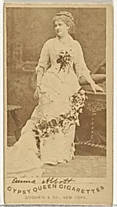 Emma Abbott, from the Actors and Actresses series (N171) for Gypsy Queen Cigarettes by Goodwin & Company