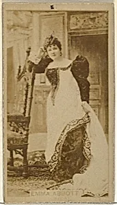 Emma Abbott, from the Actors and Actresses series (N145-8) issued by Duke Sons & Co. to promote Duke Cigarettes by W. Duke, Sons & Co.|American Tobacco Company