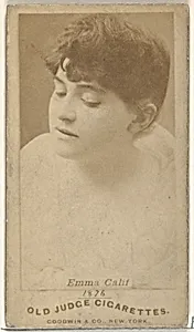 Emma Calif, from the Actors and Actresses series (N171) for Old Judge Cigarettes by Goodwin & Company