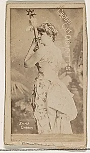 Emma Corson, from the Actors and Actresses series (N145-1) issued by Duke Sons & Co. to promote Cross Cut Cigarettes by W. Duke, Sons & Co.