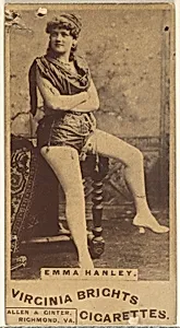 Emma Hanley, from the Actors and Actresses series (N45, Type 1) for Virginia Brights Cigarettes by Allen & Ginter