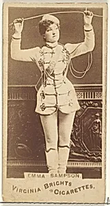 Emma Sampson, from the Actors and Actresses series (N45, Type 1) for Virginia Brights Cigarettes by Allen & Ginter