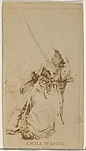 Emma Warde, from the Actors and Actresses series (N45, Type 8) for Virginia Brights Cigarettes by Allen & Ginter
