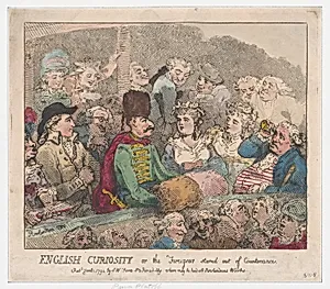 English Curiosity or The Foreigner Stared Out of Countenance by Thomas Rowlandson|S. W. Fores