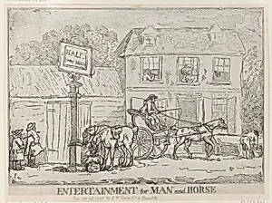Entertainment for Man and Horse by Thomas Rowlandson|S. W. Fores