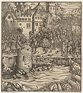 Entrance of the White King in Utrecht, from "Der Weisskunig" by Hans Burgkmair|Jost de Negker|Marx Treitz-Sauerwein von Ehrentreitz