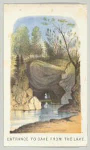 Entrance to Cave from the Lake, from the series, Views in Central Park, New York, Part 2