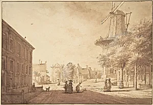 Entrance to The Hague from the South East by Jacob Elias La Fargue
