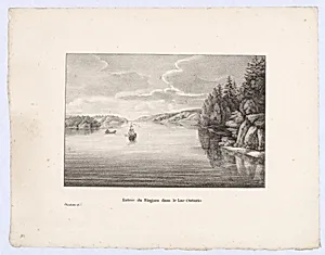 Entrée du Niagara dans le Lac Ontario by Charlotte Bonaparte|Michel-Ghislain Stapleaux