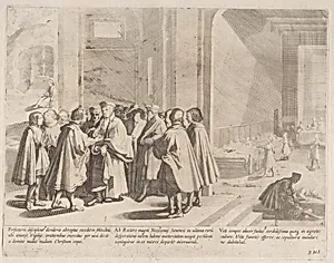 Episode 7: Sienese hospitals turn to the rector in desperation during an outbreak of disease; Episode 8: A terrible pestilence plagues Siena; Episode 9: Saint Bernardino withdraws to hold vigil and contemplate, from "The Life of Saint Bernardino of Siena" by Bernardino Capitelli|Saint Bernardino of Siena|Rutilio Manetti