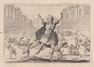 Escarmouche dans un Cirque (Skirmish in the Circus), from Les Caprices Series B, The Nancy Set