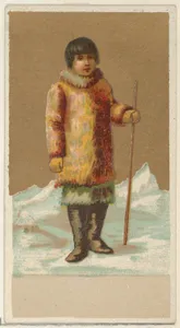Eskimo, from the Natives in Costume series (N16), Teofani Issue, for Allen & Ginter Cigarettes Brands